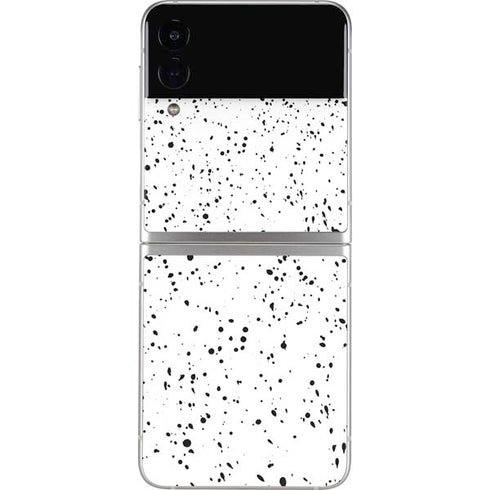 White Speckle Galaxy Z Flip3 5G Skin